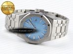 Audemars Piguet  ICE BLUE DIAL ON SS A5800 - Görsel 6
