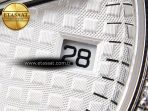Audemars Piguet WHITE DIAL DIAMONDS BEZEL ON SS A5800 - Görsel 11