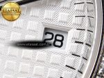 Audemars Piguet WHITE DIAL DIAMONDS BEZEL ON SS A5800 - Görsel 11