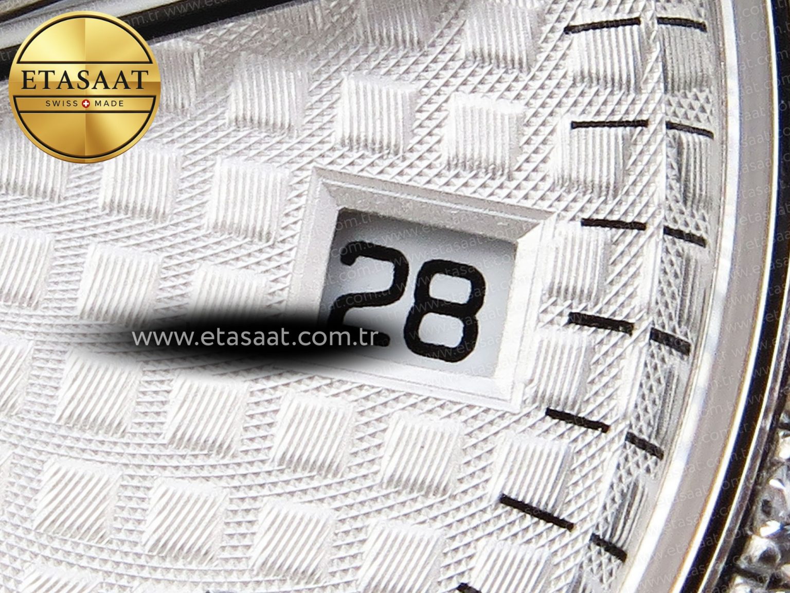 Audemars Piguet WHITE DIAL DIAMONDS BEZEL ON SS A5800 - Görsel 11