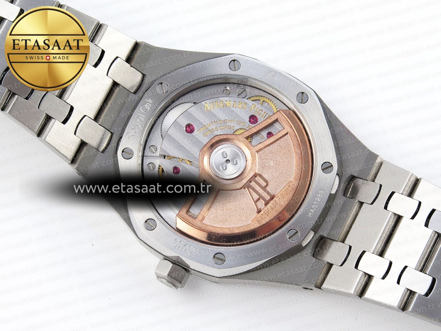 Audemars Piguet WHITE DIAL DIAMONDS BEZEL ON SS A5800 - Görsel 16