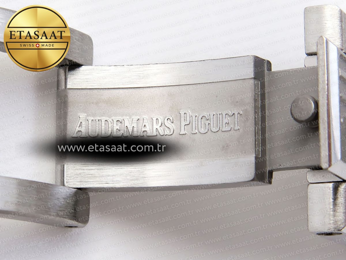 Audemars Piguet WHITE DIAL DIAMONDS BEZEL ON SS A5800 - Görsel 31