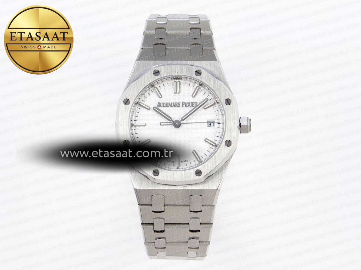Audemars Piguet WHITE DIAL ON SS BRACELET A5800 - Görsel 3