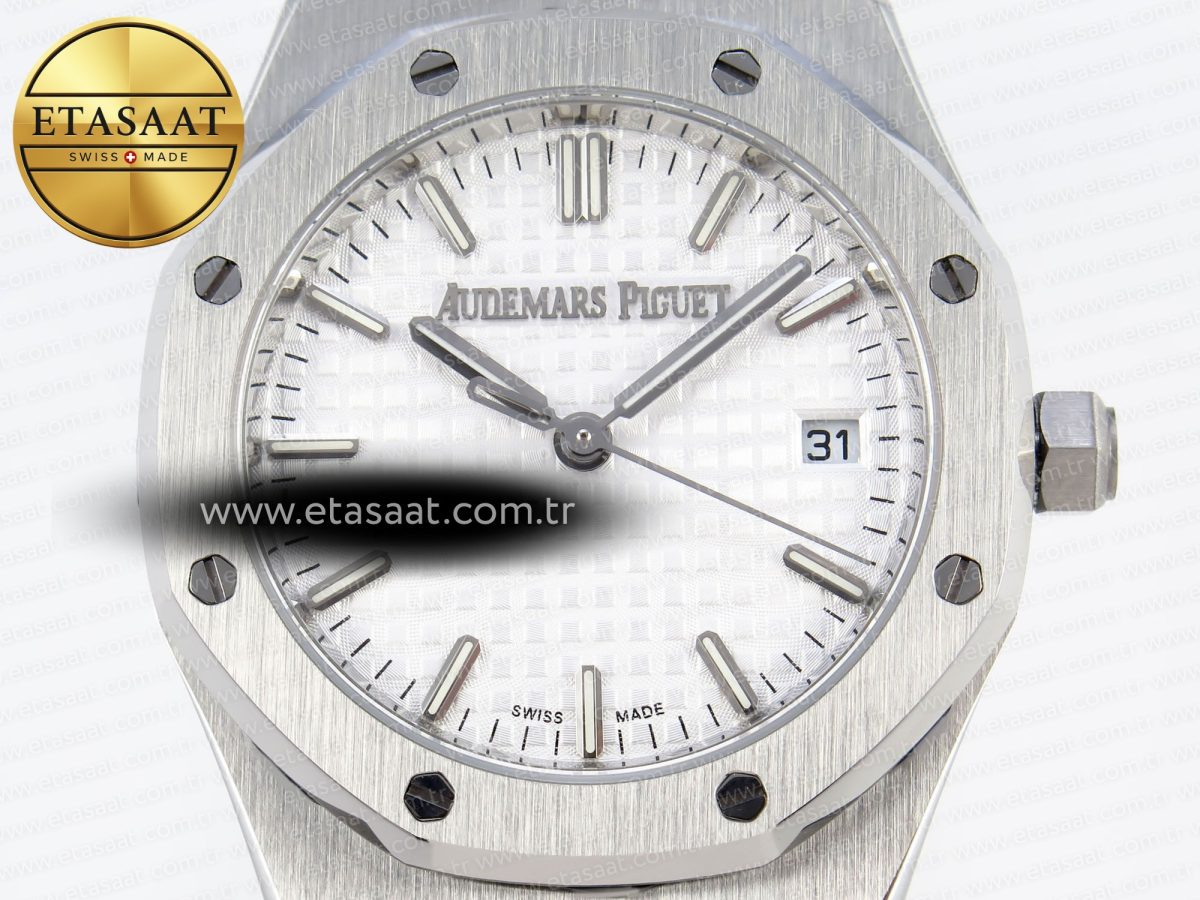 Audemars Piguet WHITE DIAL ON SS BRACELET A5800 - Görsel 4