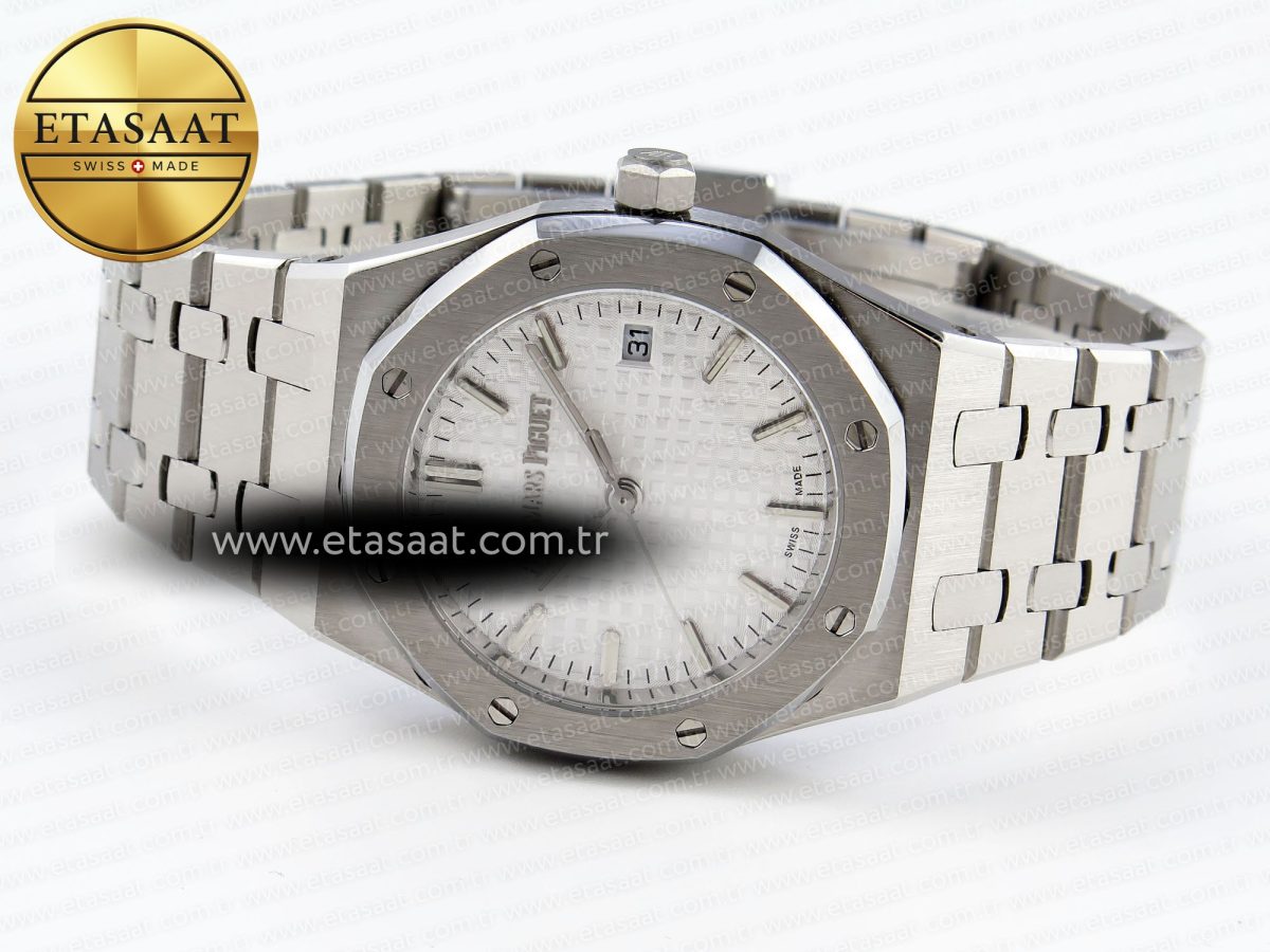 Audemars Piguet WHITE DIAL ON SS BRACELET A5800 - Görsel 6