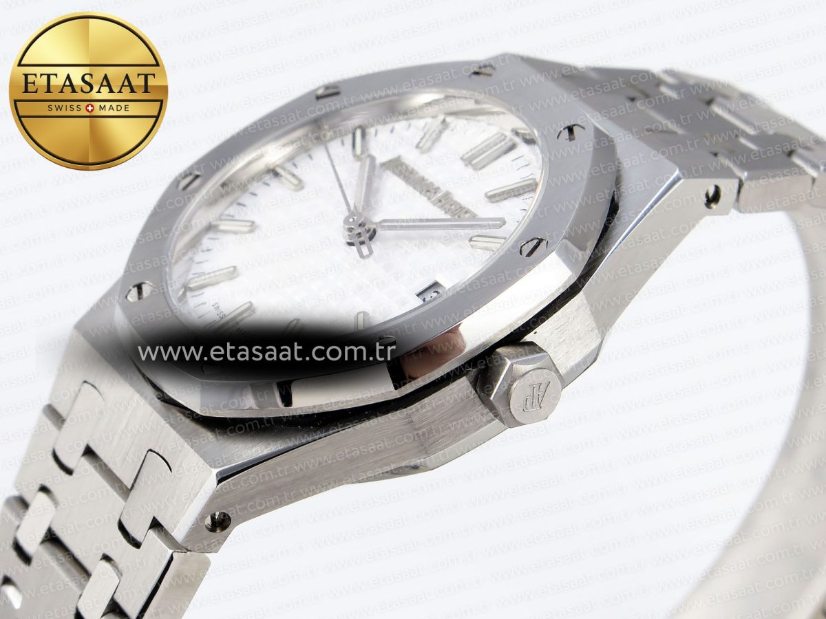 Audemars Piguet WHITE DIAL ON SS BRACELET A5800 - Görsel 8