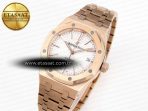 Audemars Piguet ROYAL OAK 37MM 15450 WHITE DIAL ON RG SA3120
