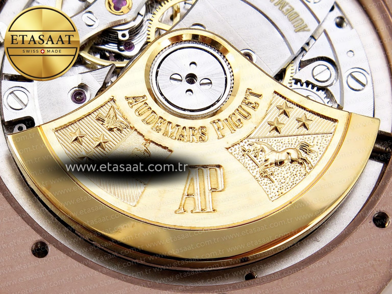 ROYAL OAK 37MM 15450 RG IPF BEST EDITION WHITE DIAL ON RG BRACELET SA3120 SUPER CLONE - Görsel 21