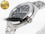 ROYAL OAK 37MM 15450 SS APSF 1:1 BEST EDITION GRAY TEXTURED DIAL ON SS BRACELET SA3120 SUPER CLONE - Görsel 7