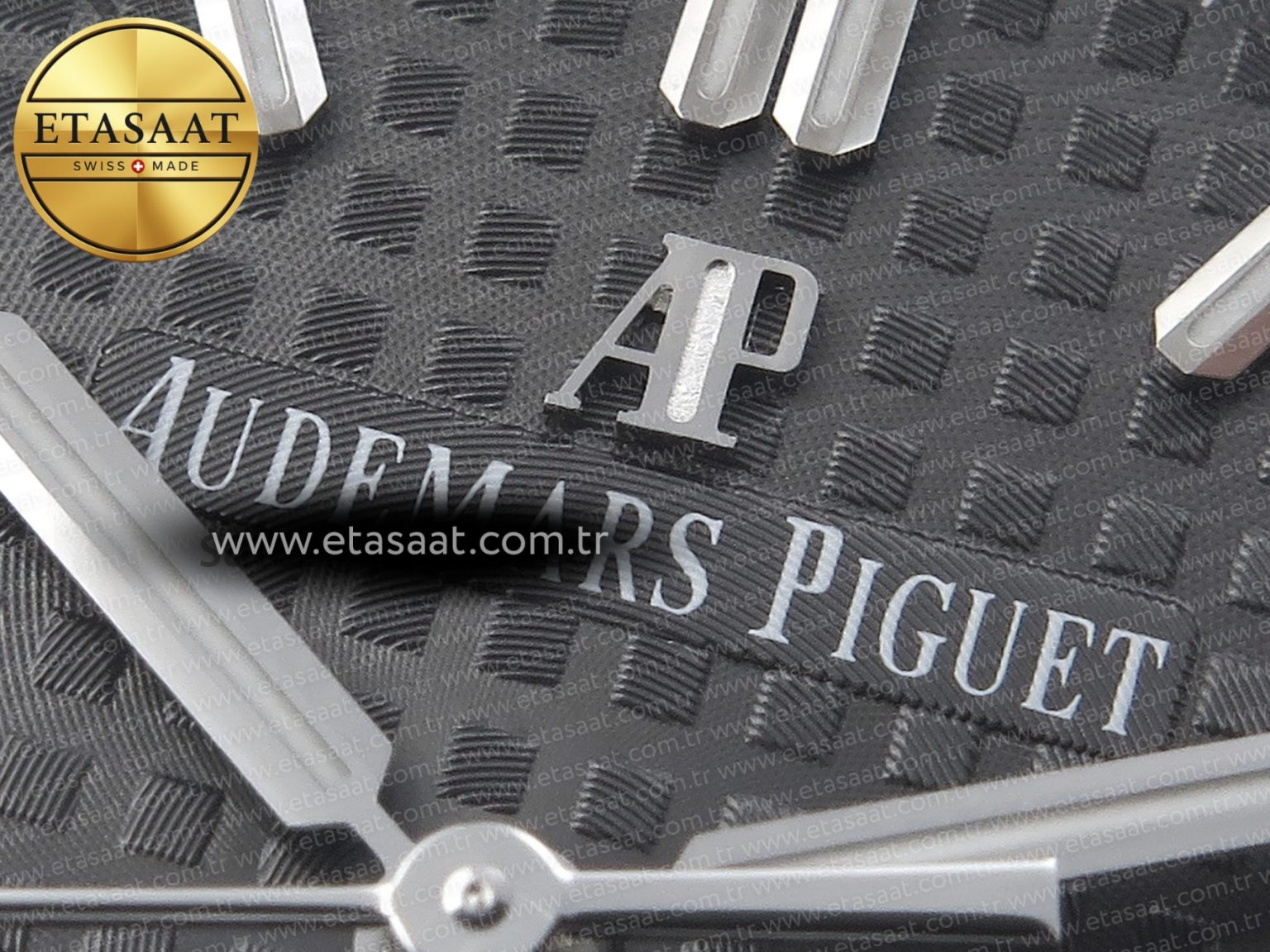 ROYAL OAK 37MM 15450 SS APSF 1:1 BEST EDITION GRAY TEXTURED DIAL ON SS BRACELET SA3120 SUPER CLONE - Görsel 9