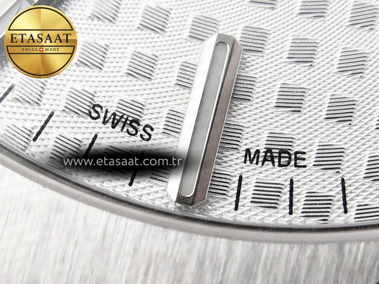 ROYAL OAK 37MM 15450 SS APSF 1:1 BEST EDITION WHITE TEXTURED DIAL ON SS BRACELET SA3120 SUPER CLONE - Görsel 12