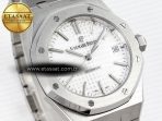 Audemars Piguet ROYAL OAK 37MM 15450 WHITE TEXTURED DIAL ON SS SA3120 - Görsel 5