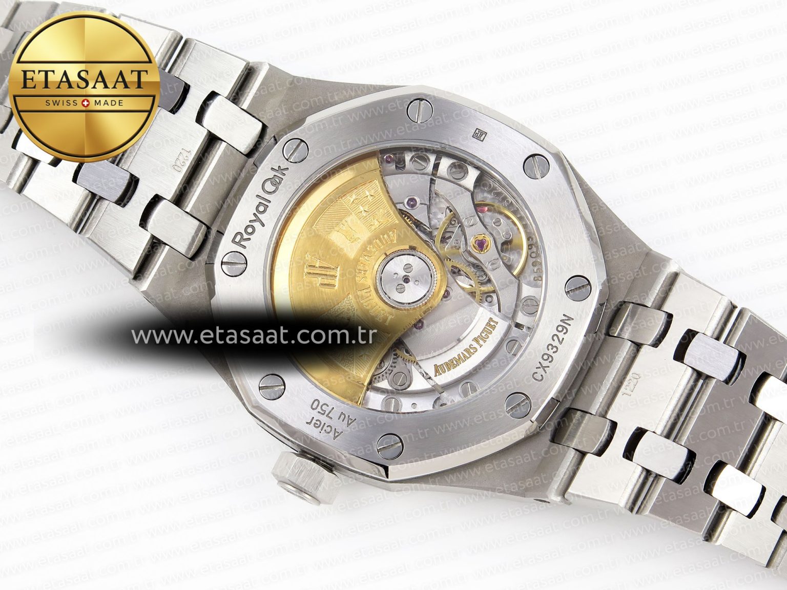 ROYAL OAK 37MM 15450 SS IPF BEST EDITION BLUE DIAL ON SS BRACELET SA3120 SUPER CLONE - Görsel 15