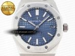 Audemars Piguet ROYAL OAK 37MM 15450 BLUE DIAL ON SS SA3120 - Görsel 4