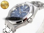 ROYAL OAK 37MM 15450 SS IPF BEST EDITION BLUE DIAL ON SS BRACELET SA3120 SUPER CLONE - Görsel 6