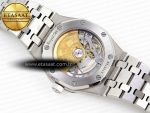 ROYAL OAK 37MM 15450 SS IPF BEST EDITION WHITE DIAL ON SS BRACELET SA3120 SUPER CLONE - Görsel 14