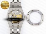 ROYAL OAK 37MM 15450 SS IPF BEST EDITION WHITE DIAL ON SS BRACELET SA3120 SUPER CLONE - Görsel 15
