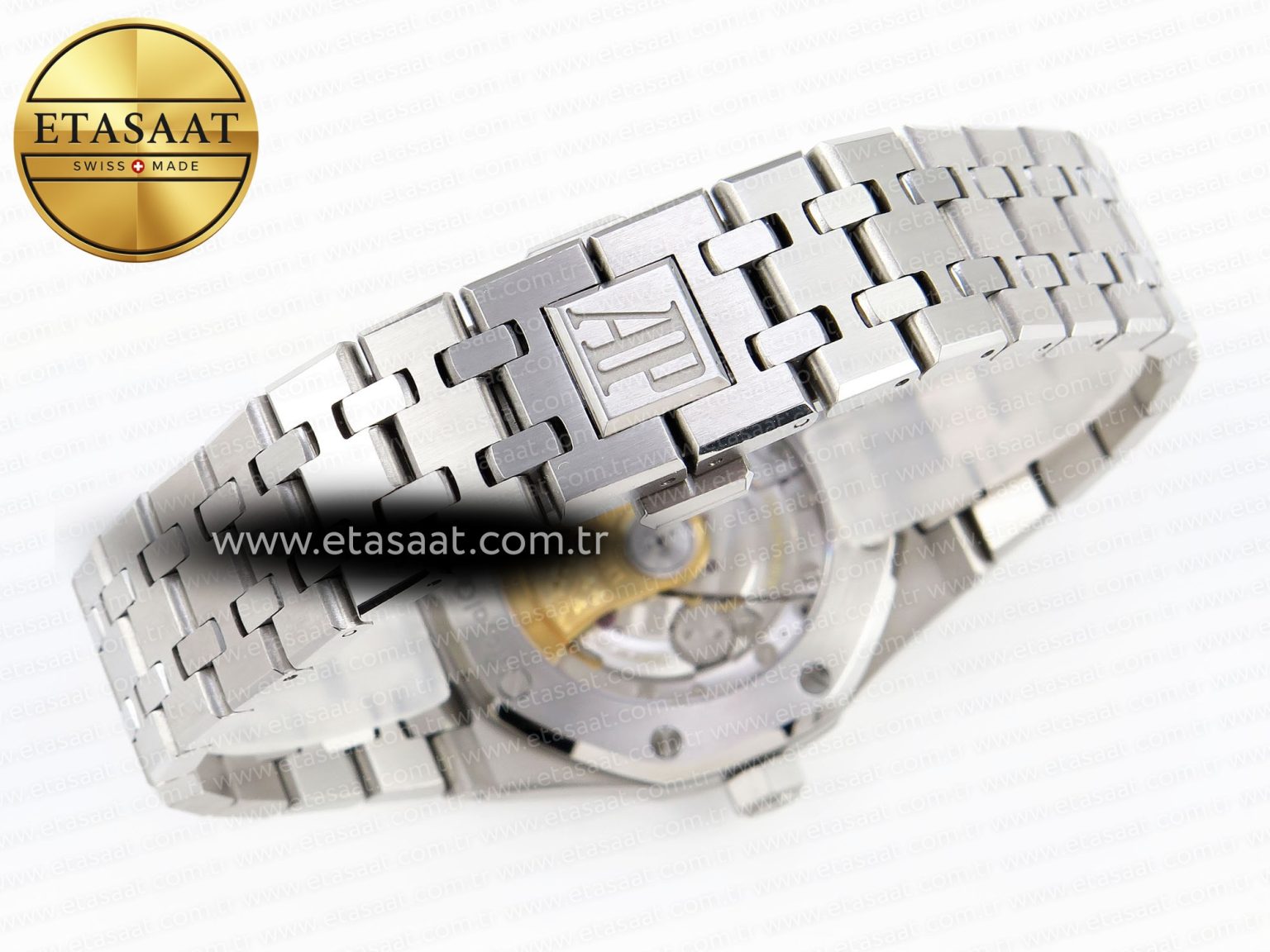 ROYAL OAK 37MM 15450 SS IPF BEST EDITION WHITE DIAL ON SS BRACELET SA3120 SUPER CLONE - Görsel 22