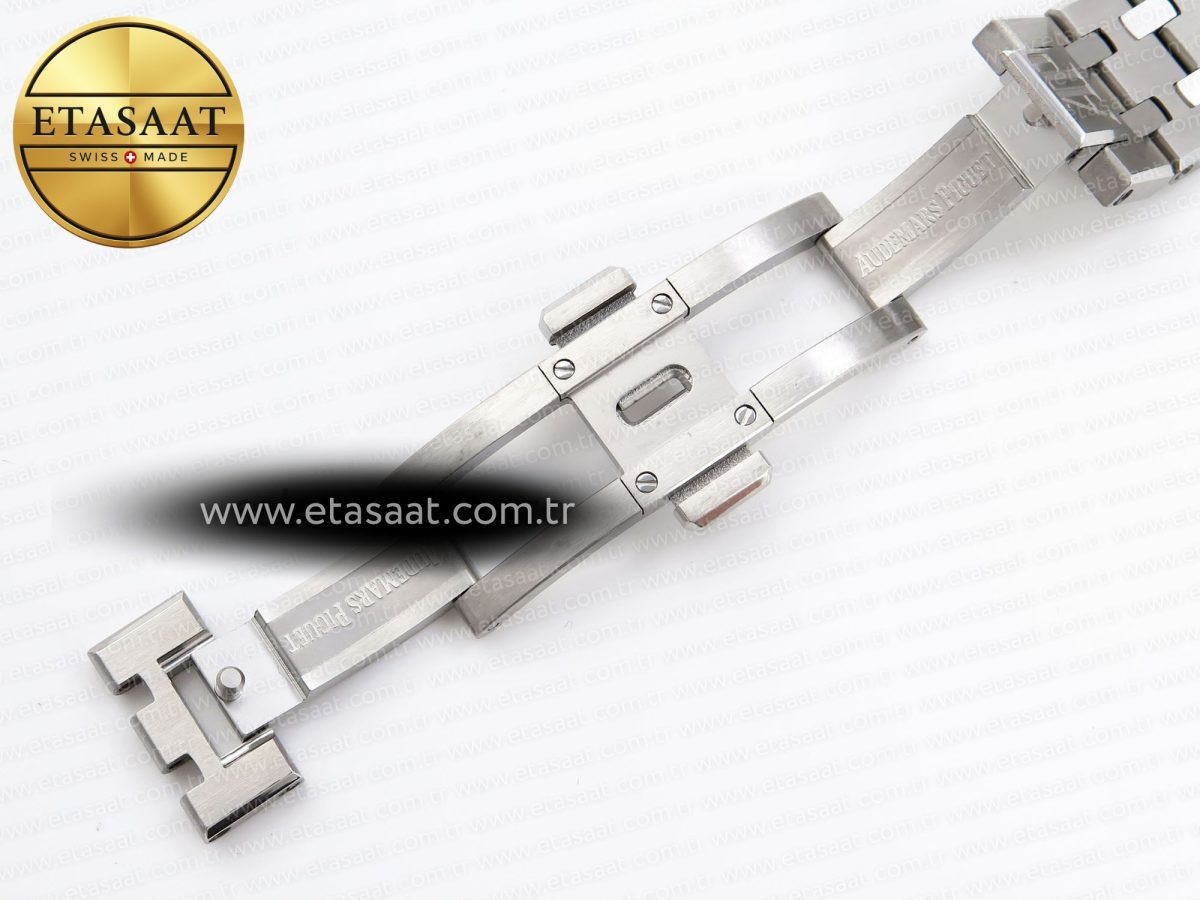 Audemars Piguet ROYAL OAK 37MM 15450 WHITE DIAL ON SS SA3120 - Görsel 27