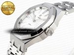 ROYAL OAK 37MM 15450 SS IPF BEST EDITION WHITE DIAL ON SS BRACELET SA3120 SUPER CLONE - Görsel 6