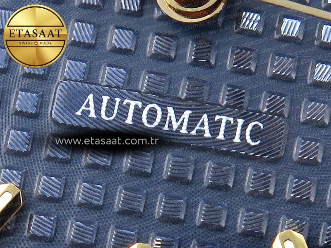 ROYAL OAK 37MM 15450 YG IPF BEST EDITION BLUE DIAL ON YG BRACELET SA3120 SUPER CLONE - Görsel 13