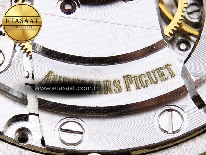 ROYAL OAK 37MM 15450 YG IPF BEST EDITION BLUE DIAL ON YG BRACELET SA3120 SUPER CLONE - Görsel 20