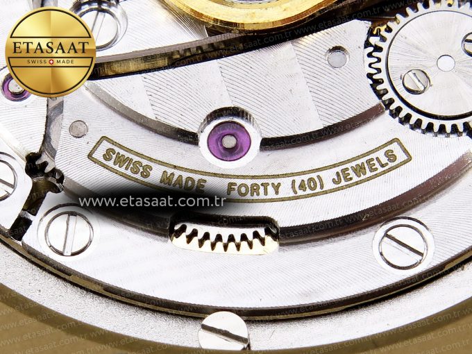 ROYAL OAK 37MM 15450 YG IPF BEST EDITION BLUE DIAL ON YG BRACELET SA3120 SUPER CLONE - Görsel 21