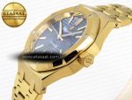 ROYAL OAK 37MM 15450 YG IPF BEST EDITION BLUE DIAL ON YG BRACELET SA3120 SUPER CLONE - Görsel 7