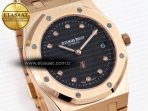 Royal Oak 39mm 15202 RG IPF 1:1 Best Edition Black Diamonds Dial on RG Bracelet A2121 - Görsel 5