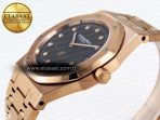 Royal Oak 39mm 15202 RG IPF 1:1 Best Edition Black Diamonds Dial on RG Bracelet A2121 - Görsel 8