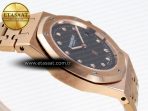 Royal Oak 39mm 15202 RG IPF 1:1 Best Edition Black Diamonds Dial on RG Bracelet A2121 - Görsel 9
