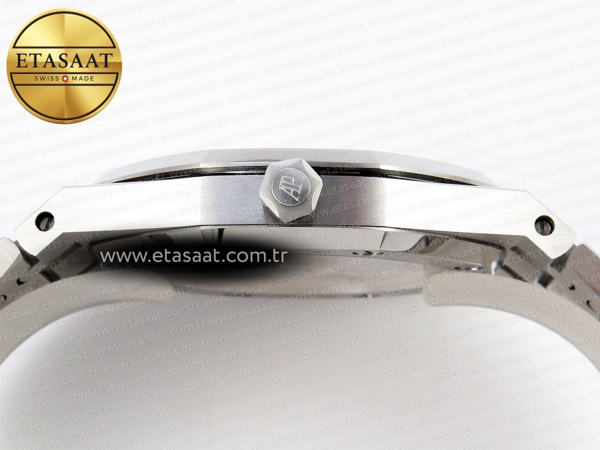 Royal Oak 39mm 15202 SS IPF 1:1 Best Edition Black Dial on SS Bracelet A2121 - Görsel 15