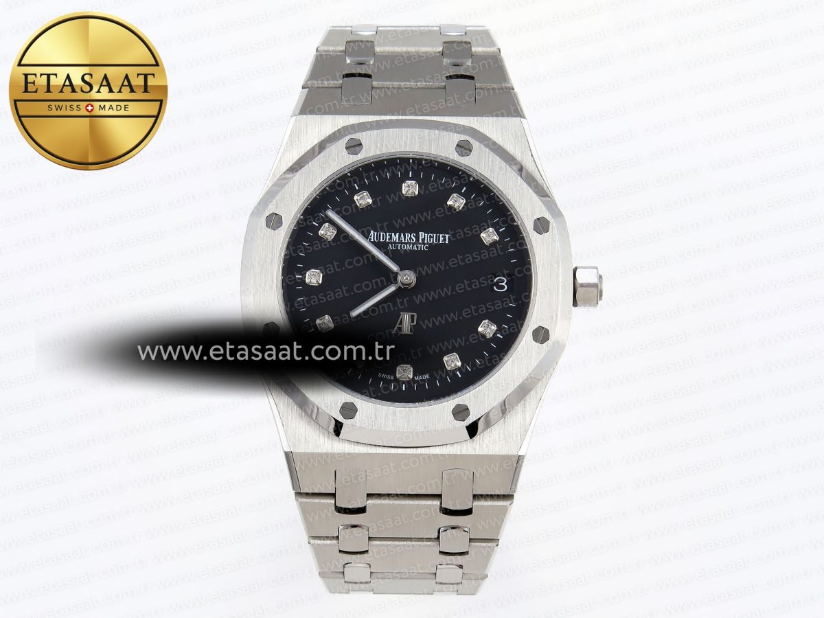 Royal Oak 39mm 15202 SS IPF 1:1 Best Edition Black Dial on SS Bracelet A2121 - Görsel 3