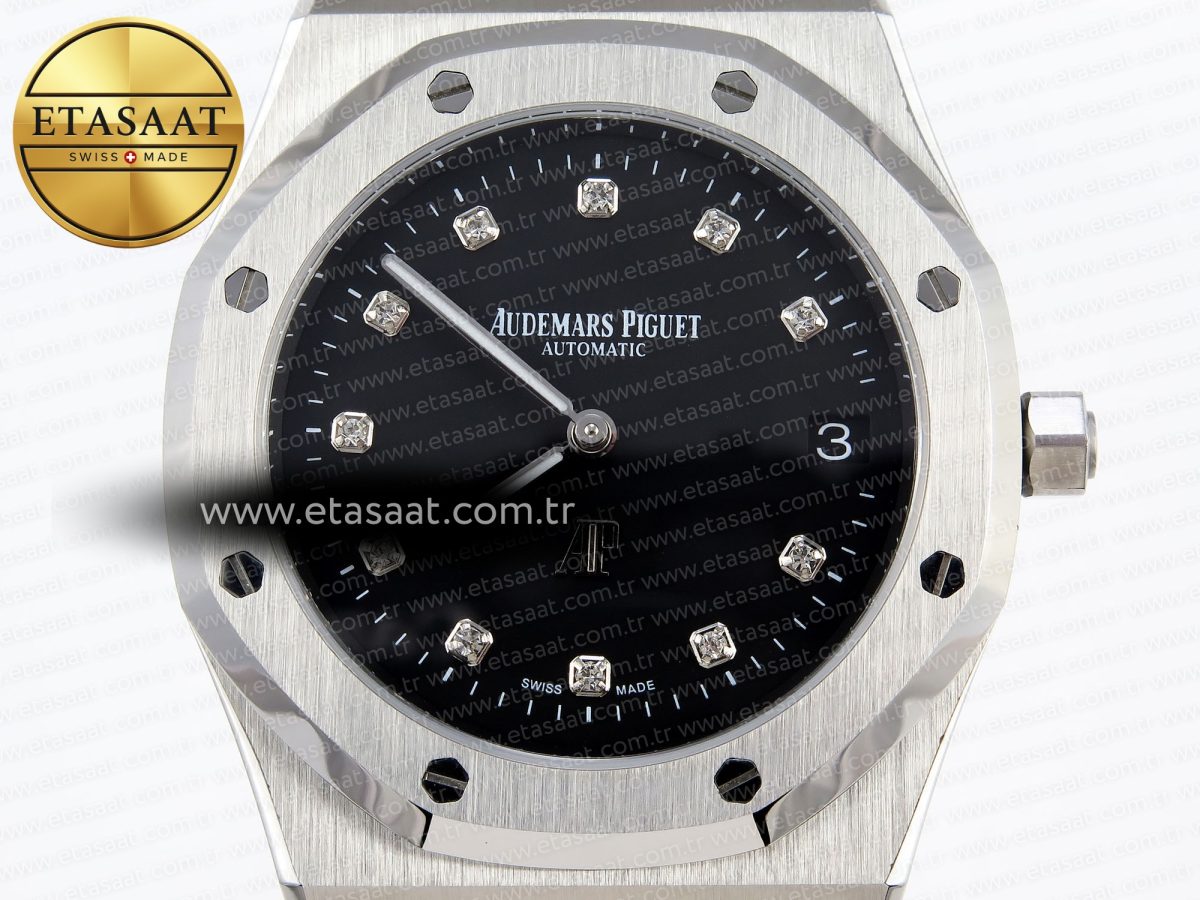 Royal Oak 39mm 15202 SS IPF 1:1 Best Edition Black Dial on SS Bracelet A2121 - Görsel 4