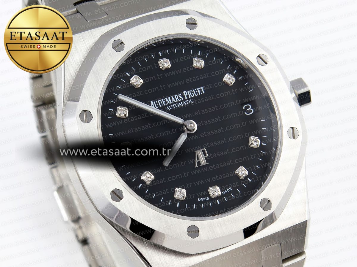 Royal Oak 39mm 15202 SS IPF 1:1 Best Edition Black Dial on SS Bracelet A2121 - Görsel 5