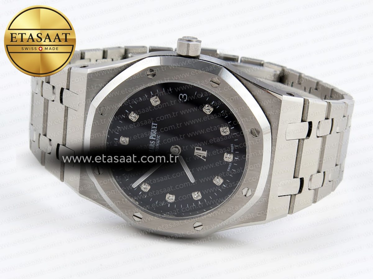 Royal Oak 39mm 15202 SS IPF 1:1 Best Edition Black Dial on SS Bracelet A2121 - Görsel 6