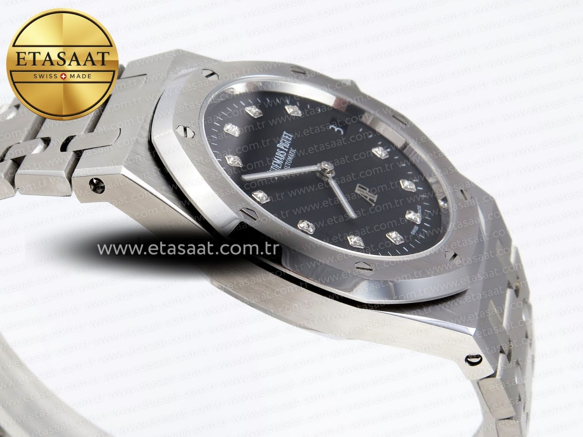 Royal Oak 39mm 15202 SS IPF 1:1 Best Edition Black Dial on SS Bracelet A2121 - Görsel 9