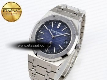 Royal Oak 39mm 15202 SS IPF 1:1 Best Edition Blue/Black Textured Dial on SS Bracelet A2121