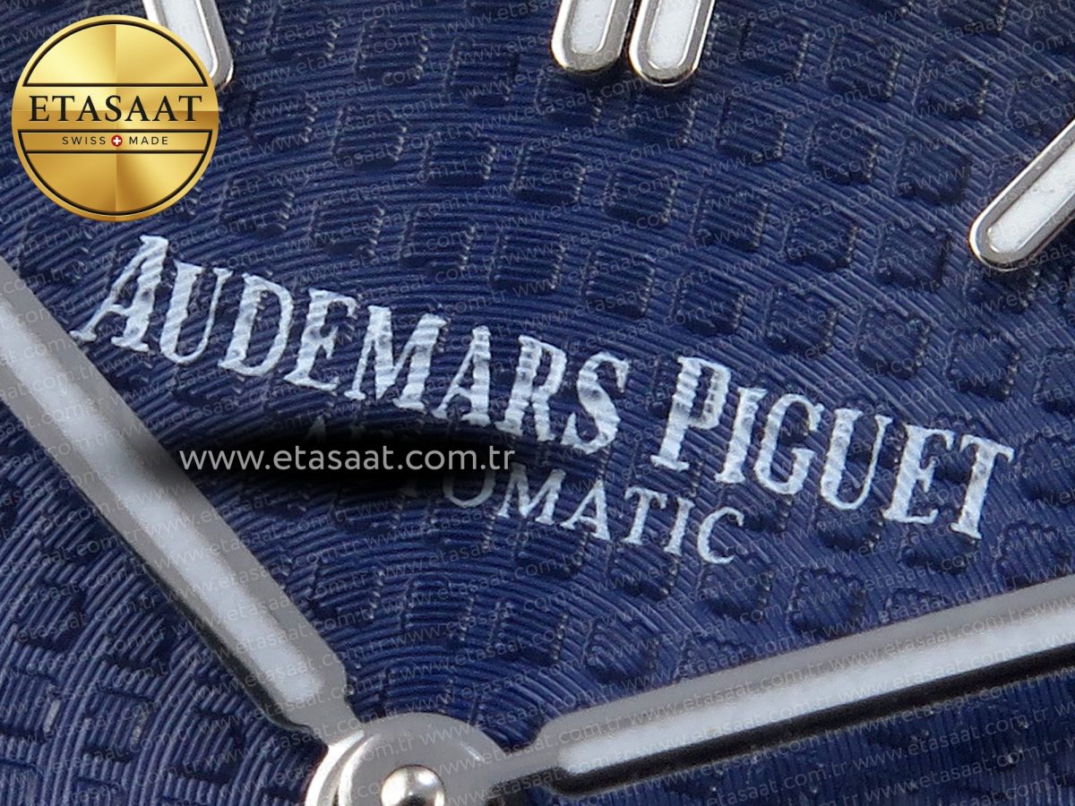 Royal Oak 39mm 15202 SS IPF 1:1 Best Edition Blue/Black Textured Dial on SS Bracelet A2121 - Görsel 10