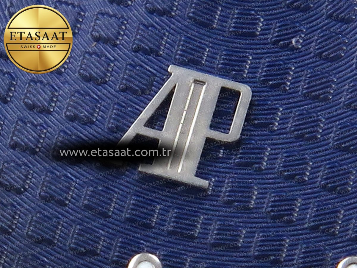 Royal Oak 39mm 15202 SS IPF 1:1 Best Edition Blue/Black Textured Dial on SS Bracelet A2121 - Görsel 12