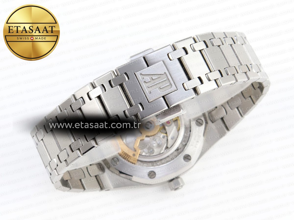 Royal Oak 39mm 15202 SS IPF 1:1 Best Edition Blue/Black Textured Dial on SS Bracelet A2121 - Görsel 16