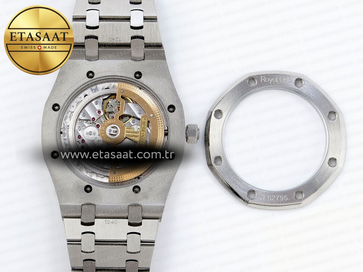 Royal Oak 39mm 15202 SS IPF 1:1 Best Edition Blue/Black Textured Dial on SS Bracelet A2121 - Görsel 18
