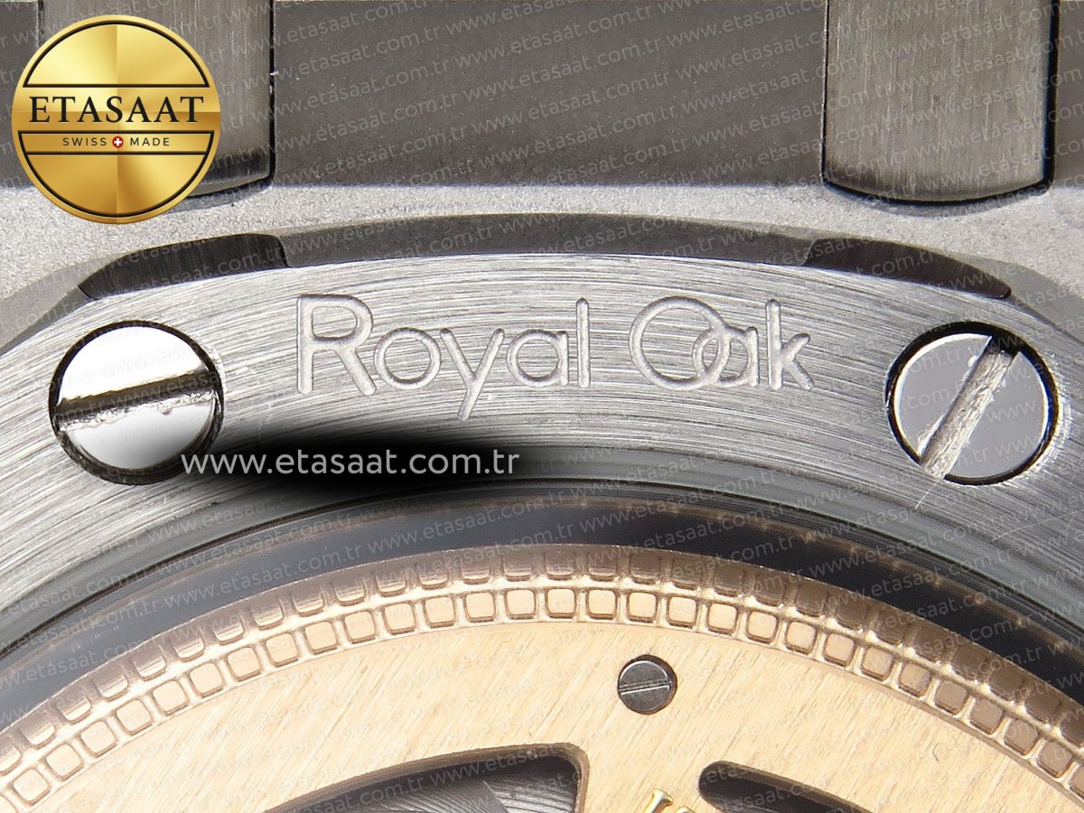 Royal Oak 39mm 15202 SS IPF 1:1 Best Edition Blue/Black Textured Dial on SS Bracelet A2121 - Görsel 24