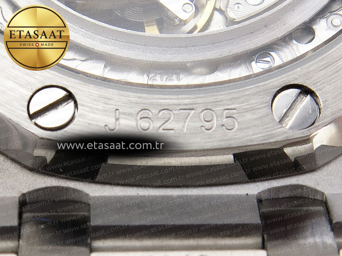Royal Oak 39mm 15202 SS IPF 1:1 Best Edition Blue/Black Textured Dial on SS Bracelet A2121 - Görsel 26