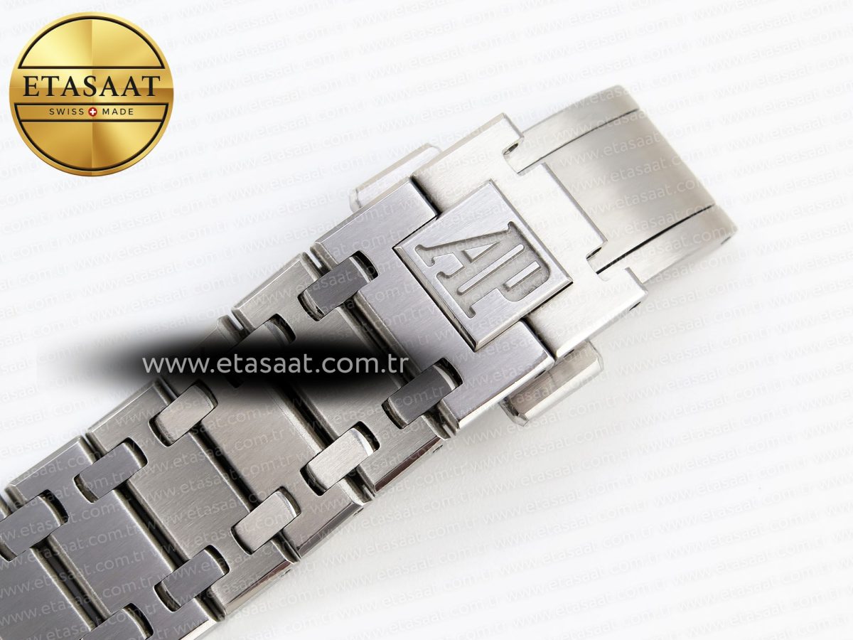 Royal Oak 39mm 15202 SS IPF 1:1 Best Edition Blue/Black Textured Dial on SS Bracelet A2121 - Görsel 30