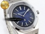 Royal Oak 39mm 15202 SS IPF 1:1 Best Edition Blue/Black Textured Dial on SS Bracelet A2121 - Görsel 5