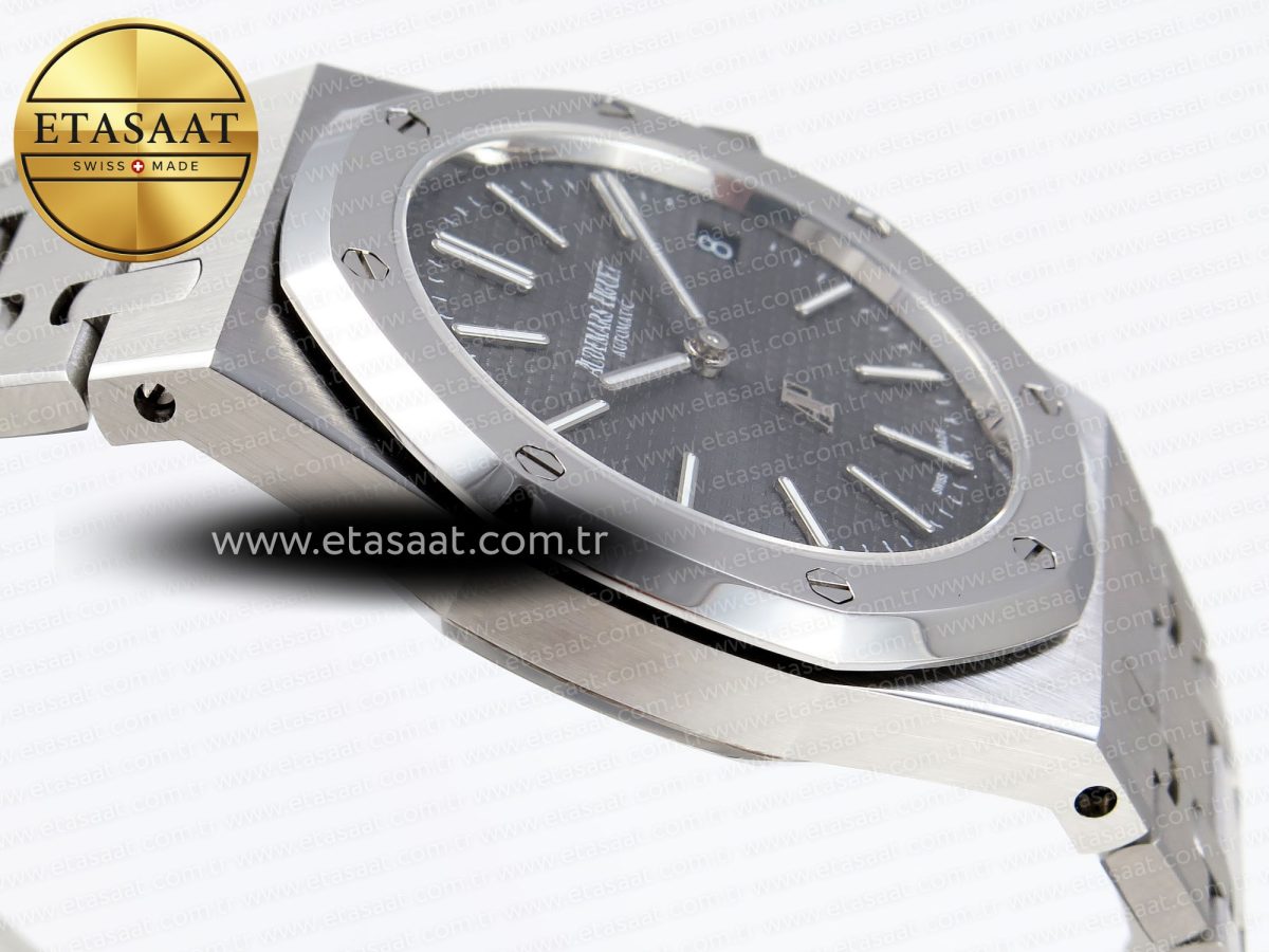 Royal Oak 39mm 15202 SS IPF 1:1 Best Edition Gray Textured Dial on SS Bracelet A2121 - Görsel 9