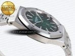 Royal Oak 39mm 15202 SS IPF 1:1 Best Edition Green/Black Dial on SS Bracelet A2121 - Görsel 9
