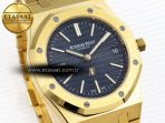 Royal Oak 39mm 15202 YG IPF 1:1 Best Edition Blue Textured Dial on YG Bracelet A2121 - Görsel 5
