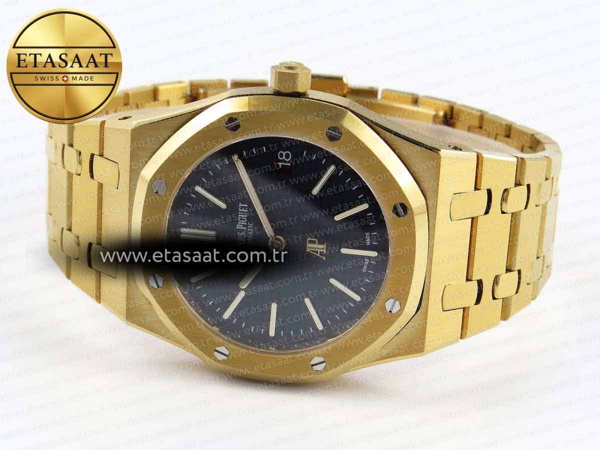 Royal Oak 39mm 15202 YG IPF 1:1 Best Edition Blue Textured Dial on YG Bracelet A2121 - Görsel 6